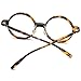 HEPIDEM Acetate Men Vintage Round Optical Glasses Frame Spectacles Eyeglasses Zolman (9158 Leopard)