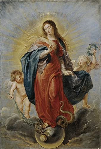 Tableau Rubens l'Immaculée Conception pour habiller un grand mur vide