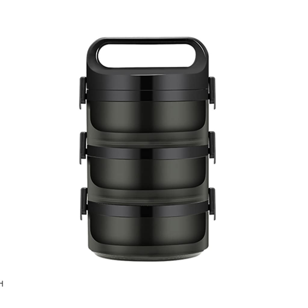 Contenitore for alimenti isolato nero for for grande portatile Bento Box Set da tavola