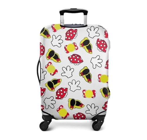 Luggage Cover Travel Suitcase Protector, Elastic Washable Baggage Covers, Cartoon Mouse Suitcase Sleeve Covers Fits 18-20 Inch Baggage (S)