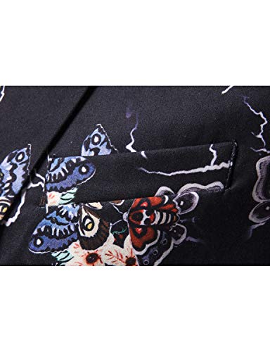 ief.G.S Jaqueta masculina de camuflagem com estampa de camuflagem e design luxuoso de manga comprida