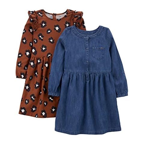 Simple Joys Girls' Long-Sleeve Dress Set Cover