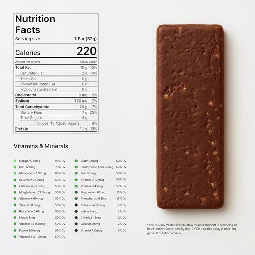 Novos Longevity Protein Bar 15g Proteína Chocolate Salado miniatura 3