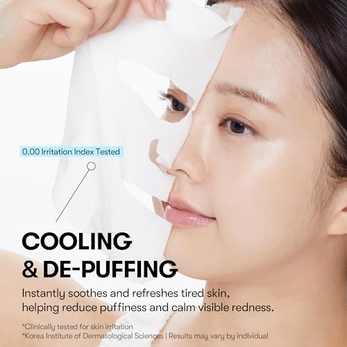 Image of VT COSMETICS CICA Daily Soothing Mask 30 Sheets, Centella Asiatica & Hyaluronic Acid for Moisturizing & Hydrating, Instant Calm & Glow, Skin Softening Facial Mask, Korean Face Mask (VT COSMETICS CRYO ICE Mask Sheets 30ea)