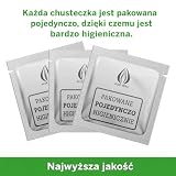 Ocuvers Wipes: Klinicznie sterylne chusteczki do oczu z aloesem i kwasem hialuronowym przeciwko suchym, zmęczonym, swędzącym oczom, zapaleniom lepkości, zapaleniom powiek i usuwaniu makijażu