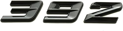 Miniatura 4 de Par de emblemas 392 placa de identificación compatible con Challenger Chrysle 300C 392 coche, camión, pasajero y conductor (negro)