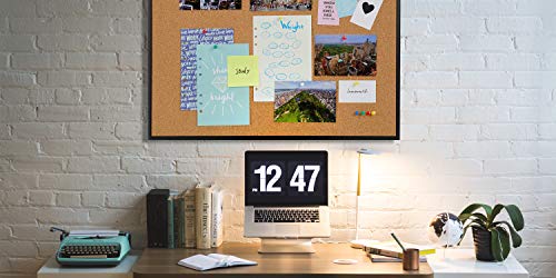 INNOVART Cork Bulletin Board 48" X 36" with 10 Push Pins, Corkboard with Black Aluminum Frame, Cork Notice Board for Home, Office, School - Thumbnail 4