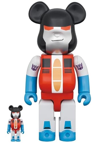 BE@RBRICK ベアブリック TRANSFORMERS STARSCREAM 100% & 400% 全高約70mm/280mm