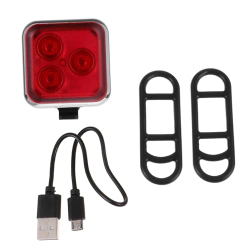 VINTORKY 1Set USB Rechargeable Bike Tail Light Safety Lamp with Lighting Modes for Cycling Camping and More Easy to Install Bike Accessories for Enhanced Visibility