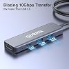 Hub USB C 5 en 1, puertos USB-C/A 3.2 de 10Gbps, HDMI 4K 30Hz, carga rápida PD de 100W, compatible con MacBook Pro/Air, Dell XPS, iPad Pro, divisor de aluminio, laptops Surface Pro 6