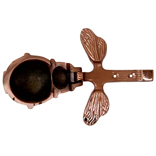 Scexports Copper Solid Brass Bumblebee Door Knocker For Front Door 4X5X2 Inches Handmade Delightful Detail Sturdy At Affordable Price. Unique Pear Shape Easy To Install. Symbol Of Good Fortune #TOP6