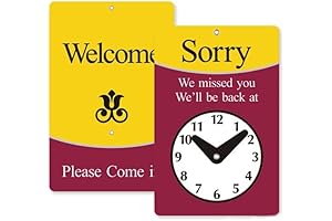 SmartSign "Sorry We Missed You, Will Be Back/Welcome Please come in" Two...