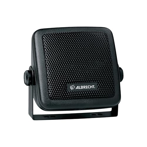Albrecht CB-150 Funklautsprecher, 71150, 2m Kabel mit 3,5mm Stecke, Schwarz (Schwarz)