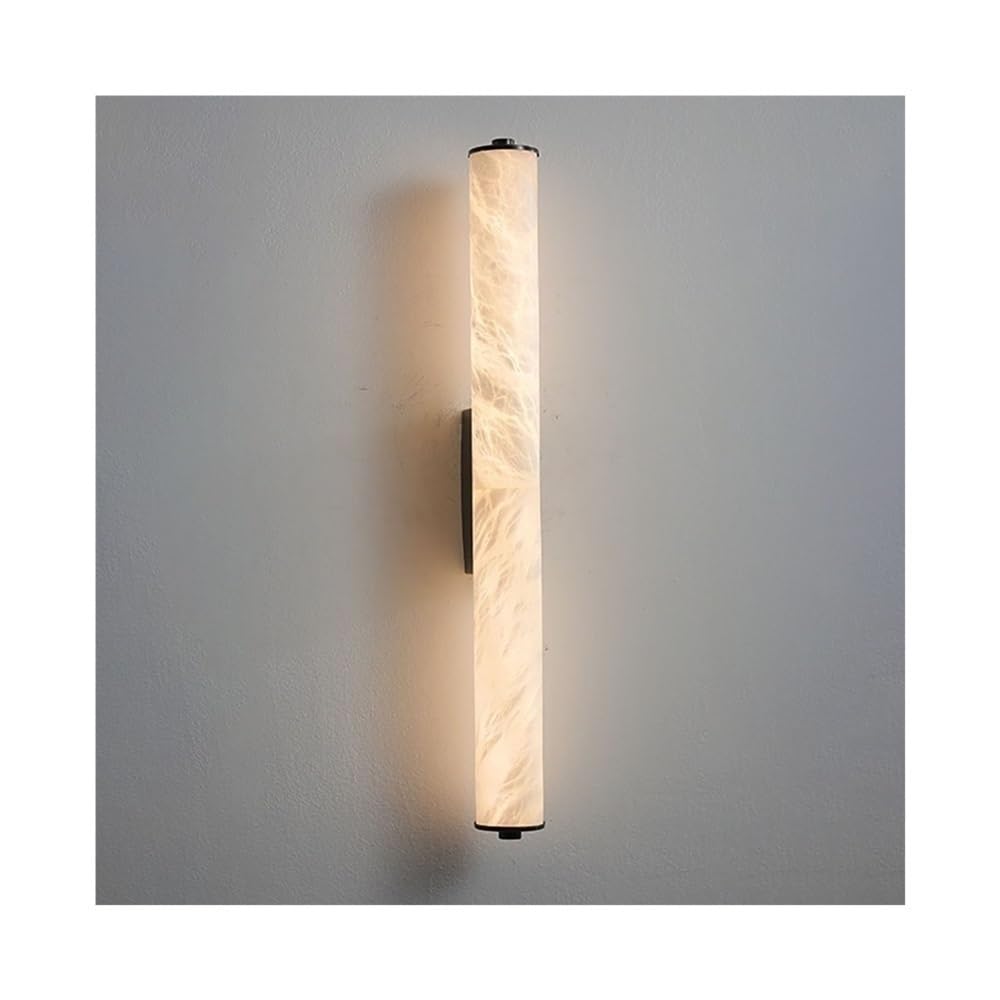 OZBMA Simple Marble Wall Light Modern Brass Lamp LED Dimmable Sconce for Living Room Bedroom Hotel Villa Model Hall Way