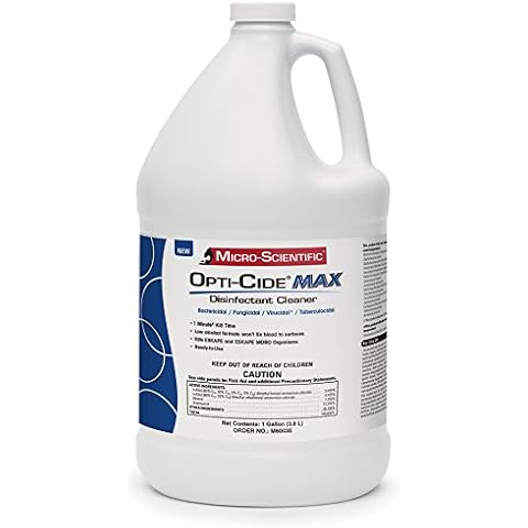 Micro-Scientific M60035 Opti-Cide Max Disinfectant Cleaner and Sanitizer, 1 gallon Cover