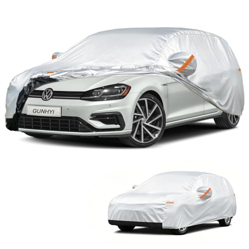 Image of GUNHYI Hatchback Car Cover Custom Fit VW Volkswagen Golf (1997-2026) Waterproof for Automobiles, Oxford Sun Rain Dust Snow Protection (Ships from US Warehouse, Delivery 3-5 Days)