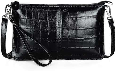 befen Genuine Leather Wristlet Clutch Wallet Purses Small Crossbo...