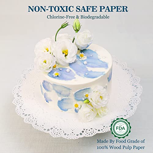 Paper Doilies - Extra Thick 12" Round White Royal Lace Doily - Elegant And Versatile For Formal Events, Buffets, Dessert Displays, Parties, Vases, Weddings (100-Pack, White) #TOP5