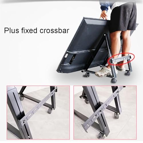 Soporte móvil para TV apto para pantallas 50-75 pulgadas miniatura 6
