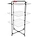 Price comparison product image Vileda Mixer 3 Ultimate Clothes Airer (Black Edition) 30m of drying space Flexible Easy to move and transport Pivoting wheels Extra hanging space for socks & small items