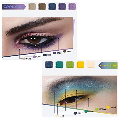 FABify 35-Color Eyeshadow Palette | Sweatproof Matte & Shimmer Eye Shades | Earthy & Terracotta Tones | Highly Pigmented, Blendable Pressed Powder for Daily & Professional Makeup (260g) 2