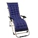 Produktbild everso Sonnenliege Kissen, Auflage Gartenliege Polster Kissen Dick Liegenauflagen Liegestuhl Stuhlkissen rutschfest Auflagen Sonnenliege Chaiselongue Kissen Outdoor Garten 160x48 cm (1, Navy Blau)