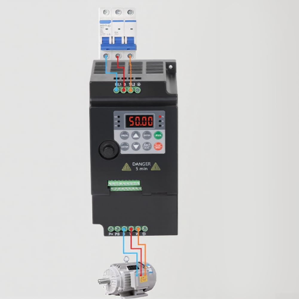 Azionamento a frequenza variabile trifase da 0,75 kW per applicazioni di motori industriali che richiedono una sintonizzazione accurata