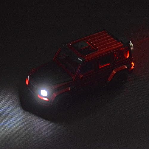 Image of 1:32 Scale G Wagon Toy Car Diecast Metal Car for Kids with Light Sound Pullback Openable Doors
