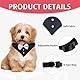 Hund Smoking Bandana Halsband, Formale Hochzeit Party Hundehalstuch mit Fliege Verstellbar Krawatte Haustier Anzug Fliege für Hunde für Party Geburtstag für Kleine Mittelgroße und Große Hunde,XL