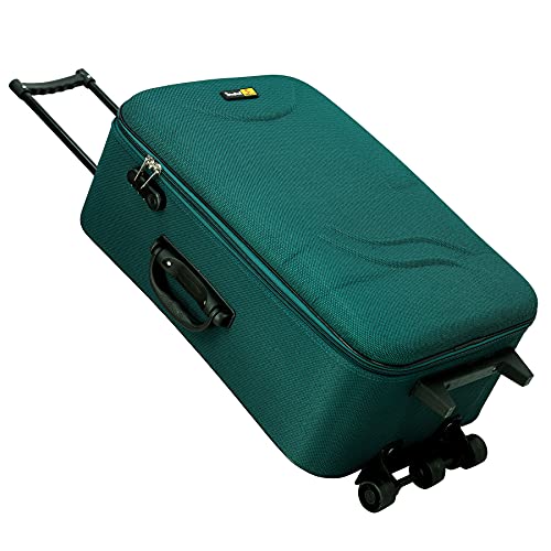 Skyline-21-Inch-Polyester-Lightweight-Trolley-Travel-BagSuitcase-Bag-with-Wheels-for-Men-and-Women-Number-Lock-Available-Turquoise