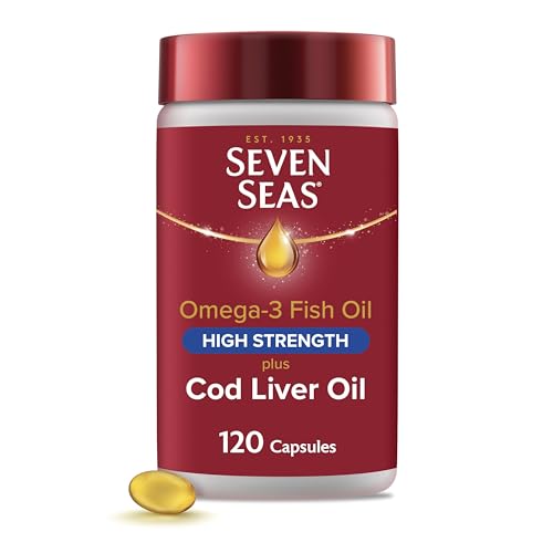 Seven Seas Omega-3 Fish Oil High Strength Plus Cod Liver Oil & Vitamin D 120 Capsules 4 Months Supply