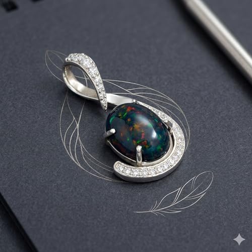 Pendentif opale noire argent 925 : évitez les bijoux ternes