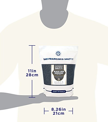 Black Lava Hawaiian Sea Salt - 5 Lb. Bag Coarse Grain By San Francisco Salt Company #TOP6