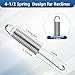 2 Pack 4-1/2 Inch Recliner Spring Stainless Steel Tension Spring Heavy Duty Rust-Resistant Spring Replacement for Recliner Mechanism Sofa Bed Folding Beds Trampolines RV Furniture Long Neck Hook