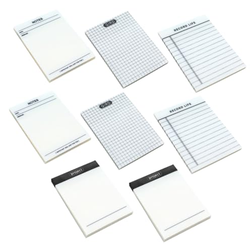 OFFSCH 透明デザイン 多機能メモステッカー 冊 入り 貼ってはがせる再利用可能 ノート整理 重点マーク付箋 学習 オフィス用