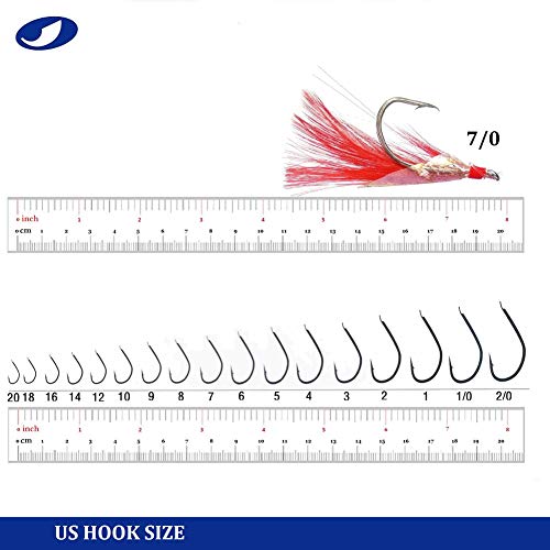 20 Packs Shrimp Rigs 5 Hooks Glow Saltwater String Hook Fishing Lure Bait Rig Tackle (Shrimp, 2# - 20 Packs) #TOP2
