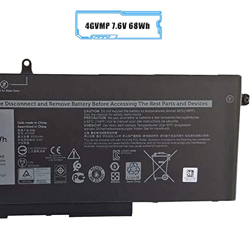 LIXIEKE 4GVMP Laptop Batteria di Ricambio per dell...