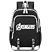Produktbild Memoryee Unisex Schulrucksack Geheimnisvoll Avengers Gedruckt Rucksack Laptop-Rucksack Multifunktionaler Daypack mit USB-Ladeanschluss Headset-Anschluss und 2 Linien Schwarz5
