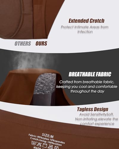 ASIMOON High Waist Bikini Underwear Womens Seamless Lace No Show Panties Soft Stretch High Cut Panties 10 Pack4