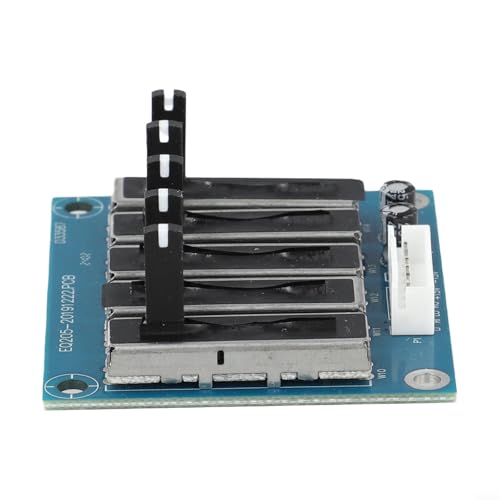 Placa de ecualizador de audio de 5 vías con fuente de alimentación dual para ajuste de sonido en escenario, módulo PCB azul miniatura 5