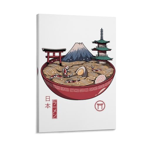 G gA[g Cg A Japanese Ramen 킢 |X^[  LoX G xbh[ rO ǂ̊G20x30inch(50x75cm)