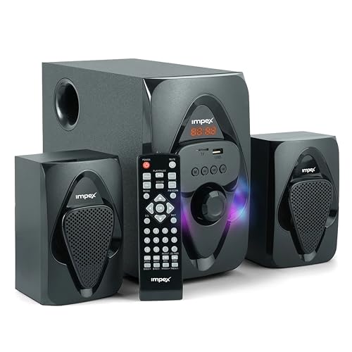 Impex 2.1 Channel Multimedia Home Theater Music Player MP3 USB Card Reader FM Radio Remote Control - HT 2115