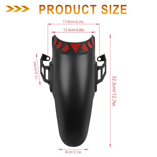 Image of Motorcycle Front Mudguard Extender Extension Fender Bracket Replacement for Tiger 1200 Rally Pro 2022 2023 Tiger 1200 Rally Explorer 22-23 Wheel Mudguards Splash Guard Cover (Type B)