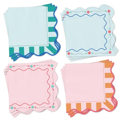 Servilletas de mano italianas de diseño ondulado para banquetes de verano