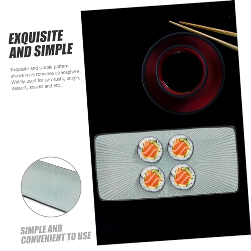 Plato rectangular de cerámica para sushi LIFKOME miniatura 7