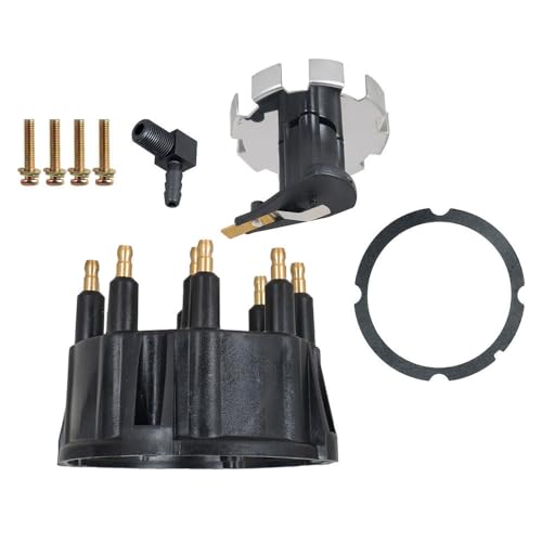 KACEPAR Kit de tampa e rotor de distribuidor, compatível com Mercury 5.0 5.7 7.4 8.2 V8 W/Thunder Bo