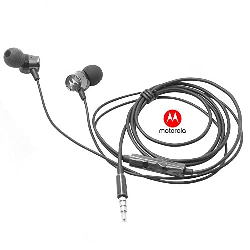 Fone De Ouvido Com Fio In Ear Estereo Preto Motorola na embalagem econômica, 5590