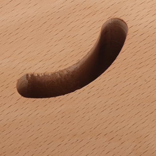 Support pour chausse-pieds bois marron base stable rangement maison