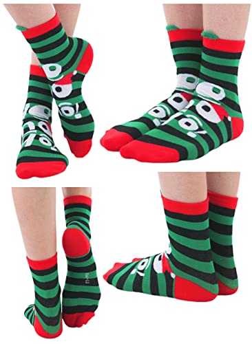 Image of ToBeInStyle Women's Pack of 6 or 12 Fashion Printed Crew Socks