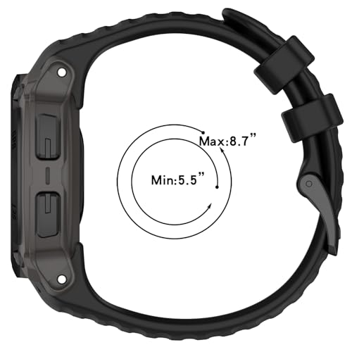 Correa de silicona compatible con Garmin Instinct E 40mm miniatura 7